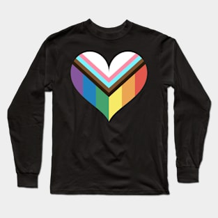 Love is Love Progress LGBT Gay Pride Rainbow Flag Long Sleeve T-Shirt